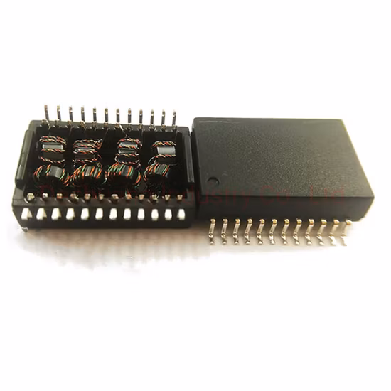 Original Échantillon gratuit filtre réseau Gigabit Isolation Ethernet Circuit magnétique SMD DIP Module de transformateur LAN électrique toroïdal pour PCBA