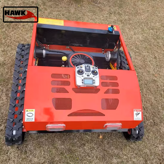 Équipement agricole et forestier Robot à chenilles à essence télécommandé pour tondeuse à gazon sur chenilles